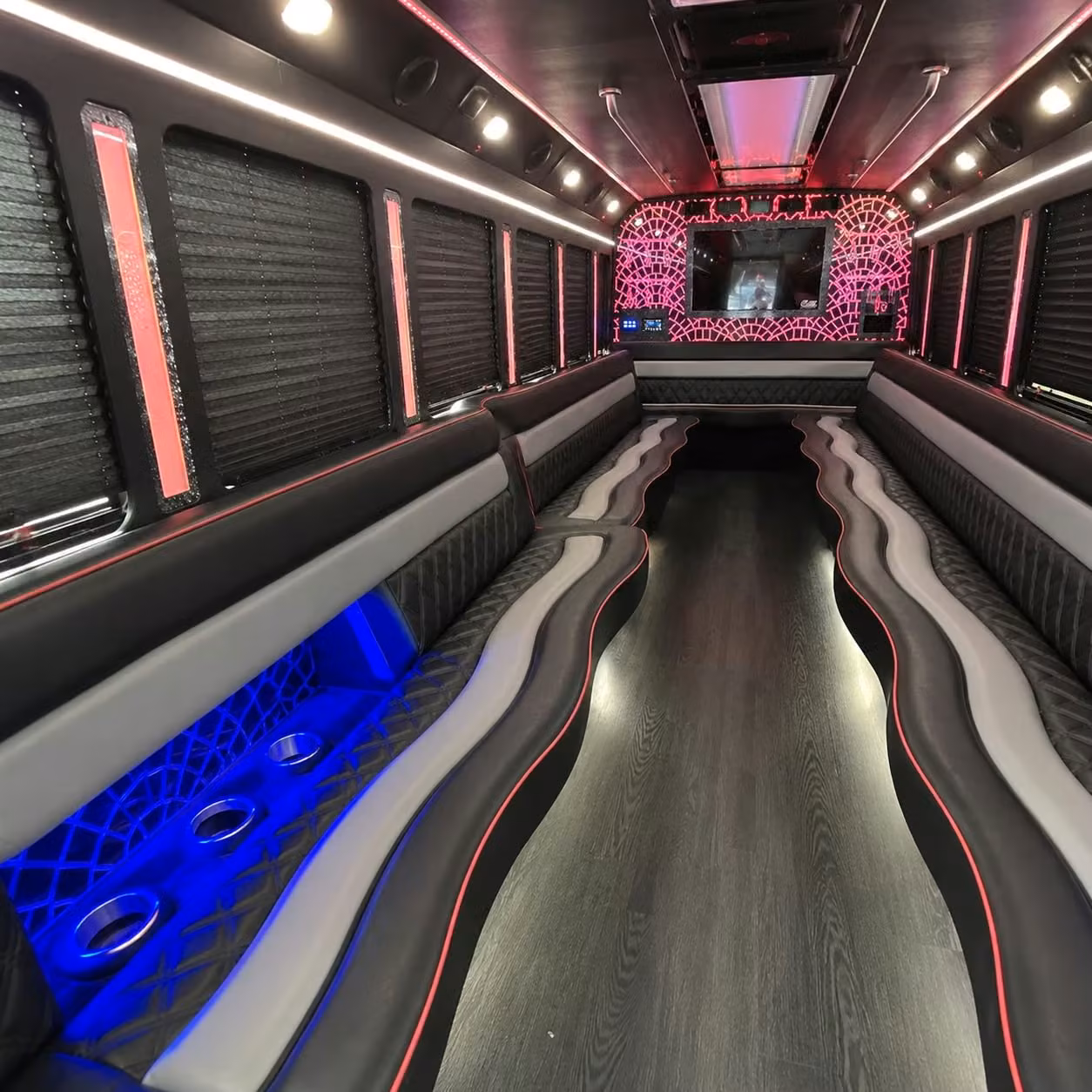 suffolk high school prom night party buses that keep the whole group together